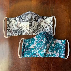 SET OF 2 Cotton Face Mask with Filter Pouch Spot